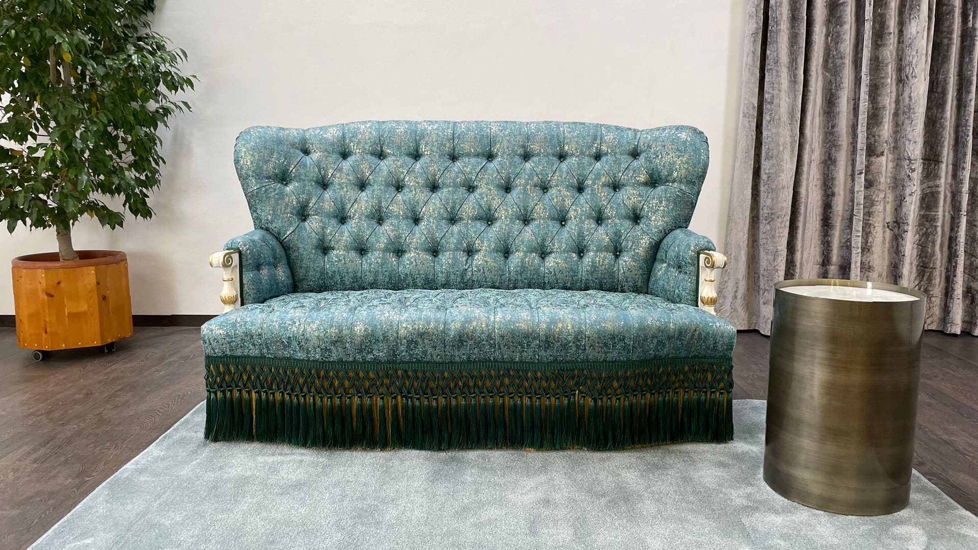 Тафтинговый диван Фабрика ANGELO CAPPELLINI Bembo 