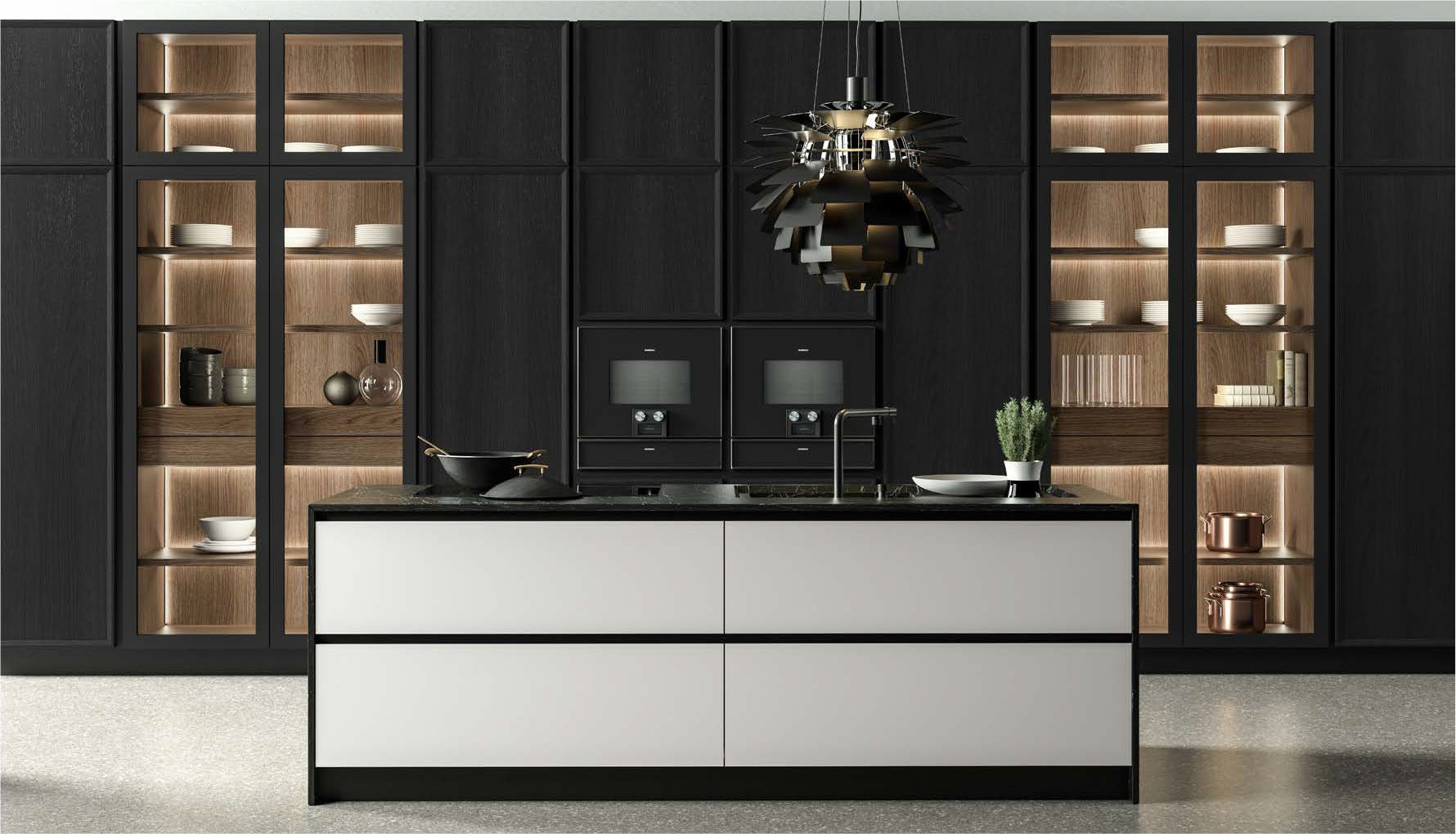 Кухня Фабрика CASTAGNA CUCINE DÉCO METAL & WOOD 