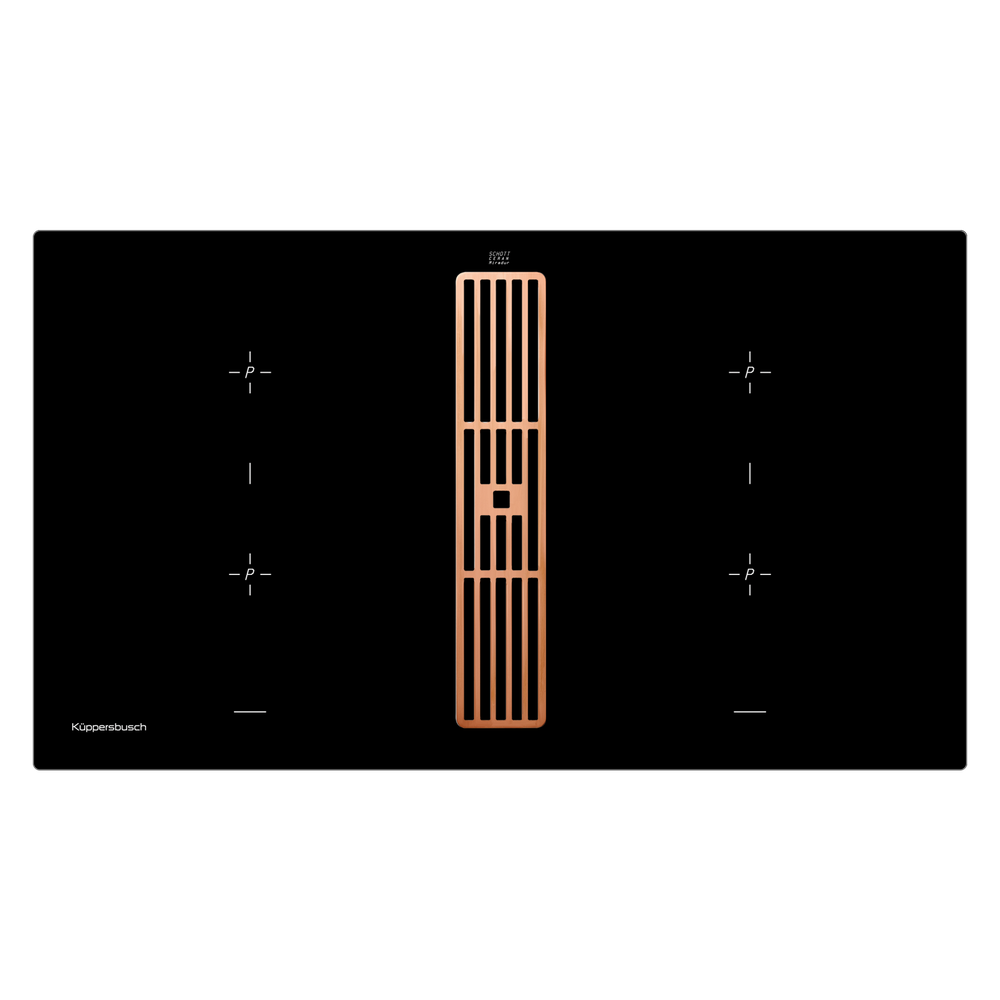 Индукционная варочная панель с вытяжкой Kuppersbusch KMI 9850.0 SR Copper 