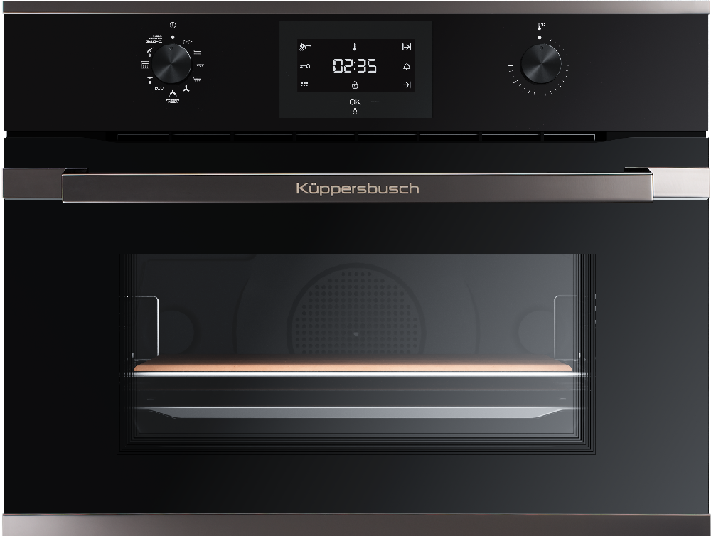 Компактный духовой шкаф Black Chrome Фабрика KUPPERSBUSCH CBP 6332.0 S2 