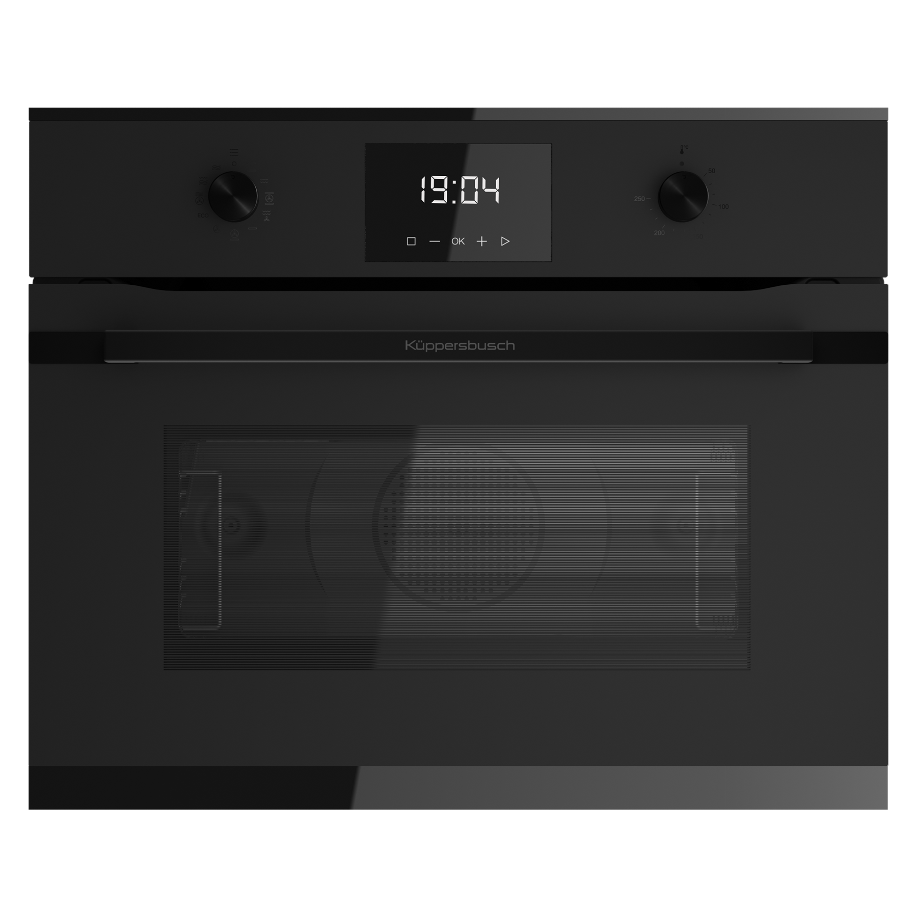Компактный духовой шкаф с микроволнами MattBlack Фабрика KUPPERSBUSCH CBM 6330.0 KSM6 
