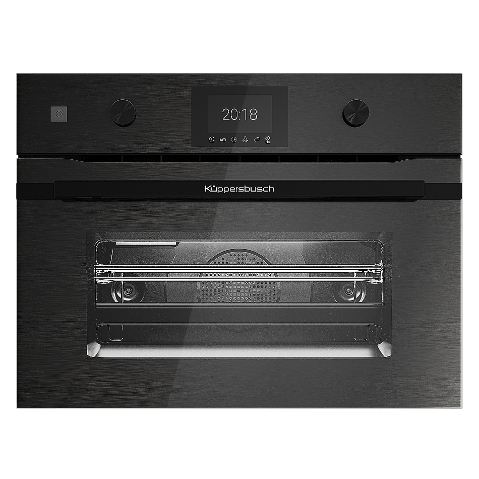 Компактный духовой шкаф с микроволнами Black Steel Kuppersbusch CBM 6350.0 GPH 6 