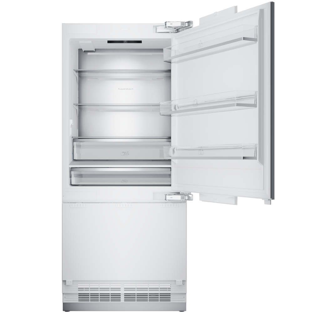 Встраиваемый холодильник с внутренней морозильной камерой   Фабрика KUPPERSBUSCH FKGFX 9800.0i 