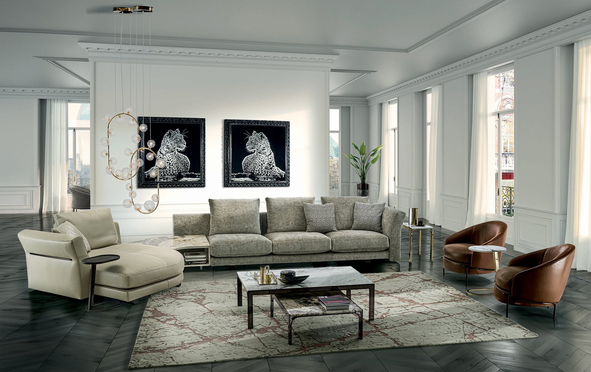 Диван Фабрика LONGHI Riverside 