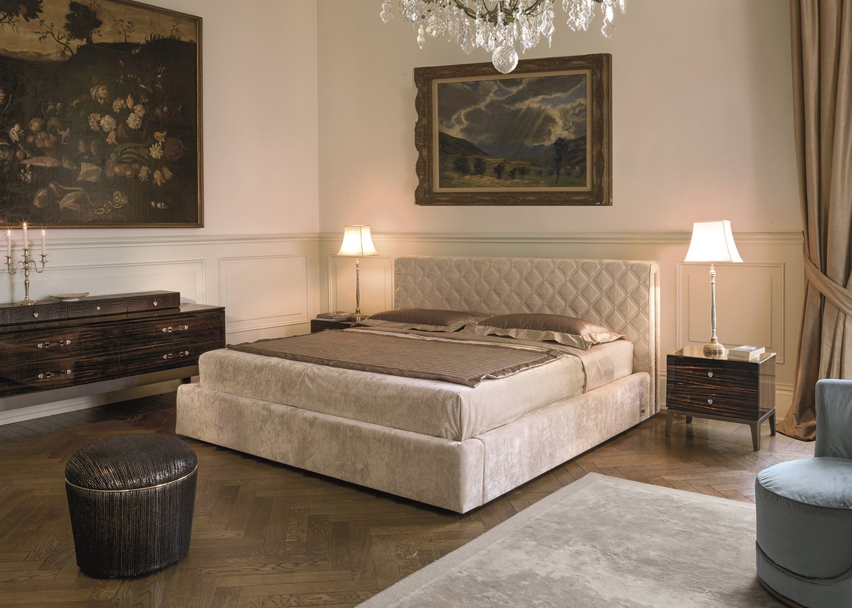Кровать Фабрика LONGHI Helmut bed 