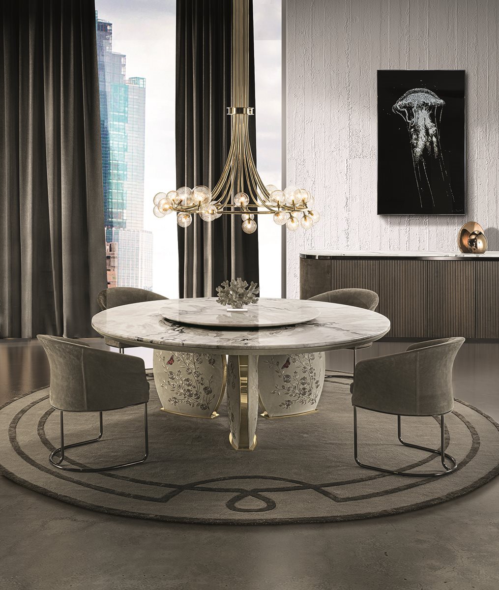 Стол обеденный Фабрика LONGHI Lotus 