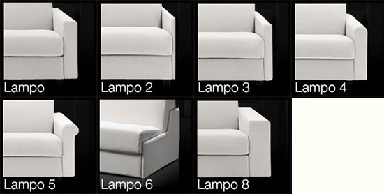 Диван-кровать Фабрика MILANO BEDDING Lampo gemellare 